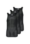 Dovre 3-pack Underställströja Singlet "mesh" | Merinoull | Svart Svart