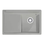 Franke Kitchen Sink Made of Ceramic (Fraceram) and with s Single Bowl Mythos MTK 211-78-grey 129.0540.946, Grey Mat