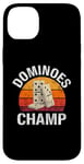 iPhone 14 Plus Dominoes Funny Board Game Lover Lucky Domino Player Vintage Case