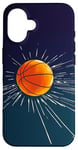 Coque pour iPhone 16 Ballon de basket de sport en couleur classique