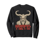 Krampus Is Coming To Town Christmas Monster Men Women Kids Sweatshirt