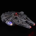 Nlne Jeu De Lumières pour (Star Wars Millenium Falcon) Modèle en Blocs De Construction - Kit De Lumière A LED Compatible avec Lego 75192, Ne Figurant Pas sur Le Modèle