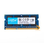 Crucial 8GB 2Rx8 PC3L-12800S DDR3L-1600Mhz SODIMM Laptop Memory RAM 1.35V 204Pin