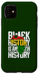 Coque pour iPhone 11 L'histoire noire est l'histoire américaine continent africain