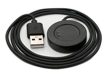 System-S Câble USB 2.0-100 cm - Station de charge pour montre connectée Realme Watch 2 Watch Pro - Noir