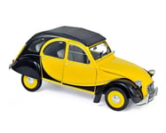 Citroen 2CV " Charleston " 1982, Noir Jaune , 1:18, Norev