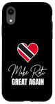 Coque pour iPhone XR Make Roti Great Again Funny Trinidad and Tobago Trini Flag