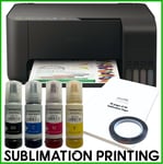 Sublimation Bundle: Epson Tank ET-2860 Printer + non-oem Sublimation Ink & Paper