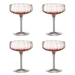 SØHOLM - 4 pcs - Sonja champagne/cocktail glas - Peach