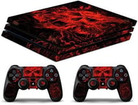 Skin Compatibilité Pour Ps4 Pro - Crâne - Limited Edition Decal Étuis De Protection Pour Faceplates Bundle