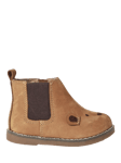 JoJo Maman Bébé Kids' Bear Leather Boots, Brown