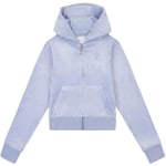 Juicy Couture Tonal velour hettejakke, Jacaranda