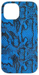 Coque pour iPhone 14 Motif serpent bleu clair