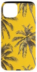 Coque pour iPhone 15 Plus Jaune Vintage Motif Palmier Tropical Paradise Decor