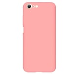 Coque rose Iphone 7 8 et SE 2020 et 2022 silicone soft touch