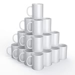 Cricut Blank Mugs | White | 425ml (15oz) | 36 x Infusible Ink Sublimation Mugs | for use Mug Press Infusible Ink