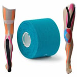 Blue 5cm x 5m Ultimate Performance Kinesiology Sports Injury Muscle Tape Pre-Cut