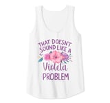 Womens Violeta Personalized Cute Flower Girls Violeta Name Tank Top