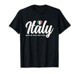 Italian Souvenirs Makes My Heart Skip A Beat I Love Italy T-Shirt