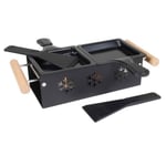 Raclette à la bougie Duo - Marque - Modèle - Fer - Hévéa - 2 personnes