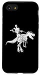 Coque pour iPhone SE (2020) / 7 / 8 Squelette Riding T-Rex Cute Dino Lovers