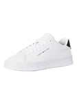 Tommy HilfigerCourt Leather Trainers - White/Desert Sky