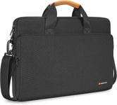 Sacoche à bandoulière pour ordinateur portable 15,6 à 16"" ThinkPad L15 Gen 4 16"" IdeaPad 5|Pro 5 Gen 9/Legion Pro 7i|Slim 5 Gen 9/ThinkPad L16 E16 T16 Z16/ThinkBook 16/XPS 16/HP Noir, Noir