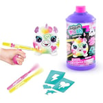 Airbrush Plush Mini Surprise - Decorate, wash and Repeat - Customise with Pens and Stencils, Neon Colours