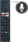 Remplacement De La Telecommande Convient Pour Rca Android Smart Tv Rs24H1-Uk Rs32F3-Uk Rs43F3-Uk Rs50F3-Uk Rs24H1 Rs32F3 Rs43F3 Rs50F3