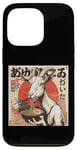 Coque pour iPhone 13 Pro Yoga Chèvre en peluche Ramen japonais Kawaii Anime