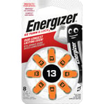 ENERGIZER batteri høreapparat Zinc Air 13 8-pack