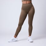 Luma Ribbed Seamless Tights, Stone