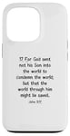 iPhone 13 Pro John 3:17 King James Bible Verse, KJV Case