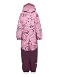 Kids' Winter Snowsuit Kurikka Sport Coveralls Snow-ski Coveralls & Sets Pink Reima
