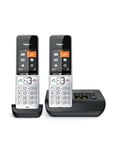 Gigaset COMFORT 500A duo Téléphone analog/dect Identification de l'appelant Noir, Argent