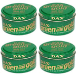 4x DAX Green and Gold Hair Wax 3.5 oz / 99 g