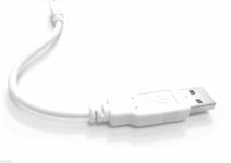 ULTRA SHORT USB CABLE CHARGER FOR VEHO VPS-003-3500 PEBBLE ARIA PORTABLE POWER