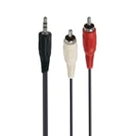 Câble et Connectique Accsup CABLE JACK 3,5 MALE / 2 X RCA MALES 5M NOIR