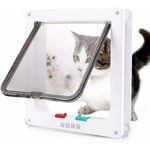 Chatiere pour Chats,Porte pour Chat avec Tunnel Ouverture,Chiens ou Petits Animaux Contrlable Verrouillable,M 1919.75.3cm