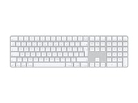 Apple Magic Keyboard With Touch Id And Numeric Keypad - Tastatur - Usb-C - Trådløs - Bluetooth - Qwerty - Internasjonal Engelsk / Kanadisk Fransk - Hvite Taster