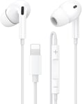 Écouteurs In-Ear pour iPhone,Casque avec Fil,Audio HiFi Stéréo Isolation Acoustique Microphone Intégré et Contrôle du Volume Compatible avec iPhone 14/14 Plus/14 Pro/14 Pro Max/13/12/11/SE/XS/XR/X