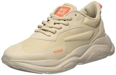 HUGO Femme Leon_Runn_nypuw Basket, Beige Moyen 265, 41 EU