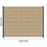 Kit Occultation Bois - L2,5 x H1,93m - Epicea - Autoclave - Protege Contre Insecte & Champignons - Pose Facile et Rapide