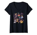 Womens Disney 100 Years of Music and Wonder Princess Songs D100 V-Neck T-Shirt