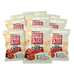 14 X Proteinpro Chips 50 G Barbeque Paprika