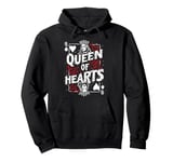 Queen of Hearts – Romantic Playing Card Valentine’s Day Pullover Hoodie