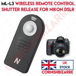 ML-L3 WIRELESS REMOTE CONTROL FOR NIKON D3400 D3300 D3200 D5300 D5200 D5100 - UK