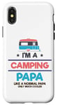 Coque pour iPhone X/XS Camping-car glacière Nature Lover Camping Papa Like Normal Papa