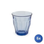 6x Verre Duralex Picardie Marine 25Cl Verre Trempé