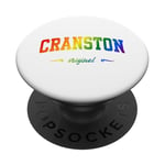 Cranston Design College Rhode Island LGBTQAI+ rainbow PopSockets PopGrip Adhésif